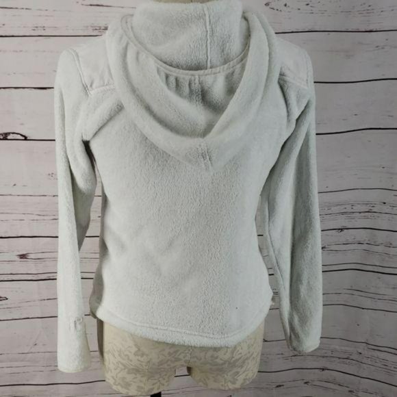 Predator White fuzzy Polyester Hooded small Jacket - Picture 3 of 8